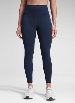 Yoga Leggings with Pockets - Butterluxe Fabric, 25 Inch Future Navy - view 2