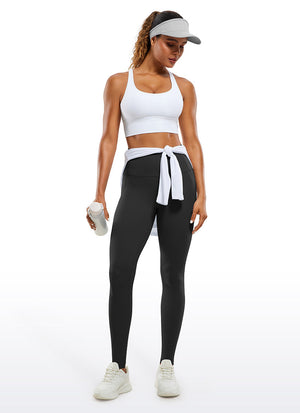 Yoga Leggings with Pockets - Butterluxe Fabric, 30 Inch Black - view 3