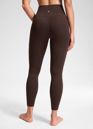 Yoga Leggings with V Cross Waist - Butterluxe, 25 Inch Hot Fudge Brown - view 2