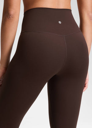 Yoga Leggings with V Cross Waist - Butterluxe, 25 Inch Hot Fudge Brown - view 5