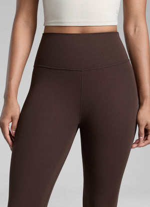 High Rise Workout Leggings - Butterlift Fabric, 25 Inch Hot Fudge Brown - view 5