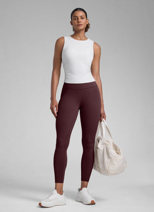 High Rise Workout Leggings - Butterlift Fabric, 25 Inch Ripe Plum - view 3