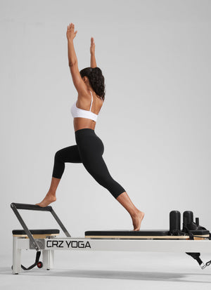 High Rise Workout Leggings - Butterlift Fabric, 21 Inch Black - view 4