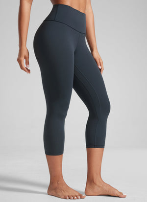 High Rise Workout Leggings - Butterlift Fabric, 21 Inch True Navy - view 4