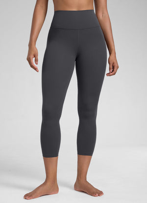 High Rise Workout Leggings - Butterlift Fabric, 23 Inch Mysterious Grey - view 1
