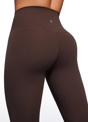 Yoga Leggings with Double Seam - Butterluxe, High Waist, 25 Inch Hot Fudge Brown - view 3