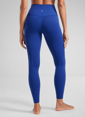 Yoga Leggings with Double Seam - Butterluxe, High Waist, 25 Inch Waves Blue - view 2