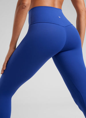 Yoga Leggings with Double Seam - Butterluxe, High Waist, 25 Inch Waves Blue - view 3