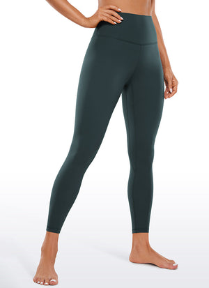 Yoga Leggings with Double Seam - Butterluxe, High Waist, 25 Inch Forest Dark Green - view 1