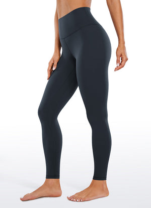 Yoga Leggings with Double Seam - Butterluxe, 28 Inch Tall True Navy - view 1