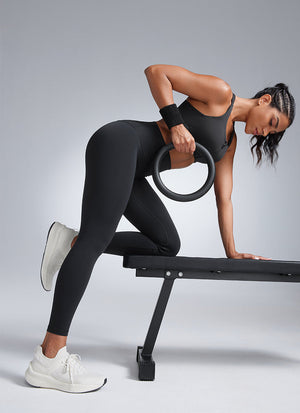 Lightweight Workout Leggings - Butterbreeze Fabric, High Waist, 25 Inch Black - view 3