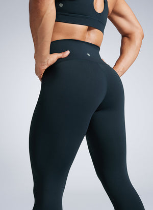 Lightweight Workout Leggings - Butterbreeze Fabric, High Waist, 25 Inch True Navy - view 3