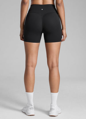 Sculpt Shorts No Front Seam - High Waist, 4 Inch Black - view 2