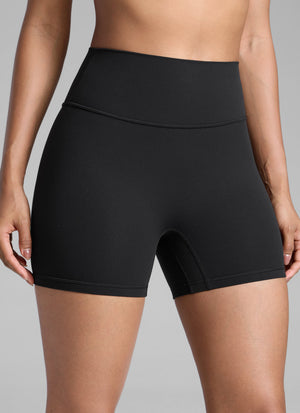 Sculpt Shorts No Front Seam - High Waist, 4 Inch Black - view 4