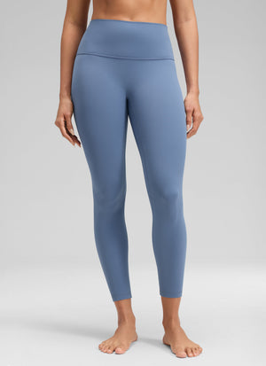 Yoga Leggings No Front Seam - Butterluxe Fabric, High Waist, 25 Inch Washed Denim - view 1