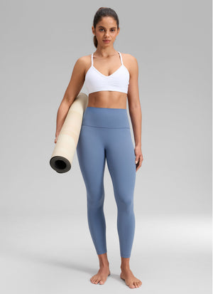 Yoga Leggings No Front Seam - Butterluxe Fabric, High Waist, 25 Inch Washed Denim - view 3