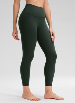 Yoga Leggings No Front Seam - Butterluxe Fabric, High Waist, 25 Inch Legend Green - view 1
