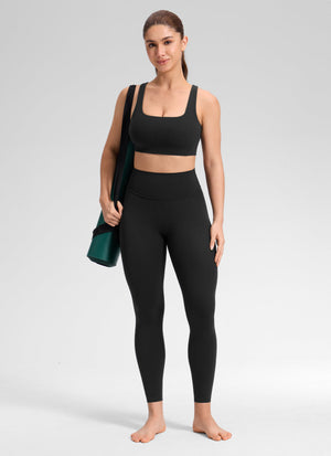 Leggings - No Front Seam, Tummy Control, High Waist Black - view 5