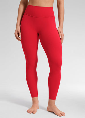 Leggings - No Front Seam, Tummy Control, High Waist Aurora Red - view 1
