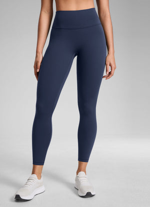 Squat Proof Leggings - No Front Seam, High Waist, 25 Inch Club Blue - view 1