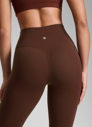 Squat Proof Leggings - No Front Seam, High Waist, 25 Inch Lava Brown - view 4