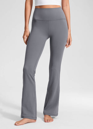 Flared Yoga Leggings with Pockets - Butterluxe, 29 Inch Solar Grey - view 2