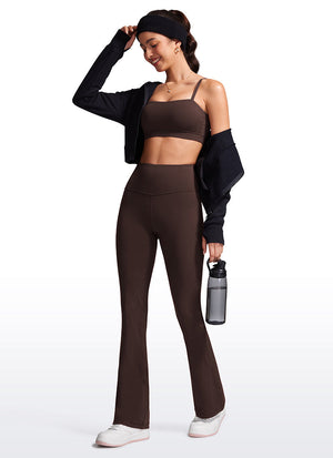High Rise Pocketed Leggings - Butterluxe Fabric, 32 Inch Tall Hot Fudge Brown - view 3