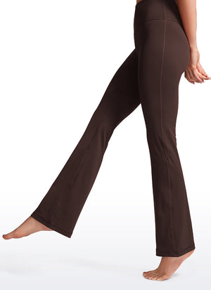 High Rise Pocketed Leggings - Butterluxe Fabric, 32 Inch Tall Hot Fudge Brown - view 5