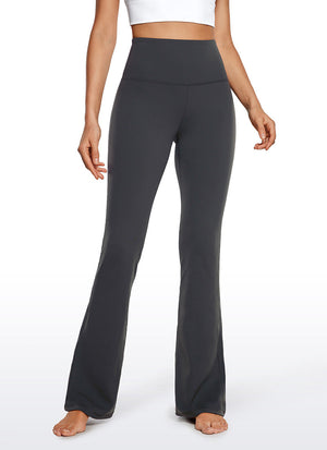 High Rise Pocketed Leggings - Butterluxe Fabric, 32 Inch Tall Mysterious Grey - view 1