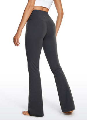 High Rise Pocketed Leggings - Butterluxe Fabric, 32 Inch Tall Mysterious Grey - view 2