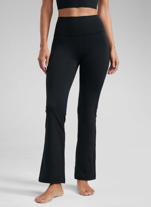 Flared Yoga Leggings with Pockets - Butterluxe, 29 Inch Black - view 1