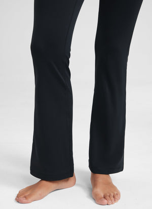 Flared Yoga Leggings with Pockets - Butterluxe, 29 Inch Black - view 4