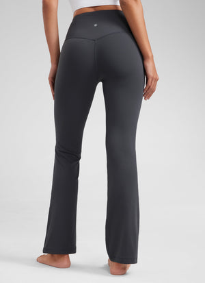 Flared Yoga Leggings with Pockets - Butterluxe, 29 Inch Mysterious Grey - view 2