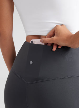 Flared Yoga Leggings with Pockets - Butterluxe, 29 Inch Mysterious Grey - view 5