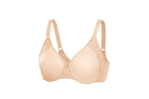 Back view of black full coverage bra with wide band and hook-and-eye closure - MissFine