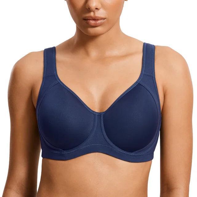 Padded Underwire Sports Bras for Full-Bust High Support