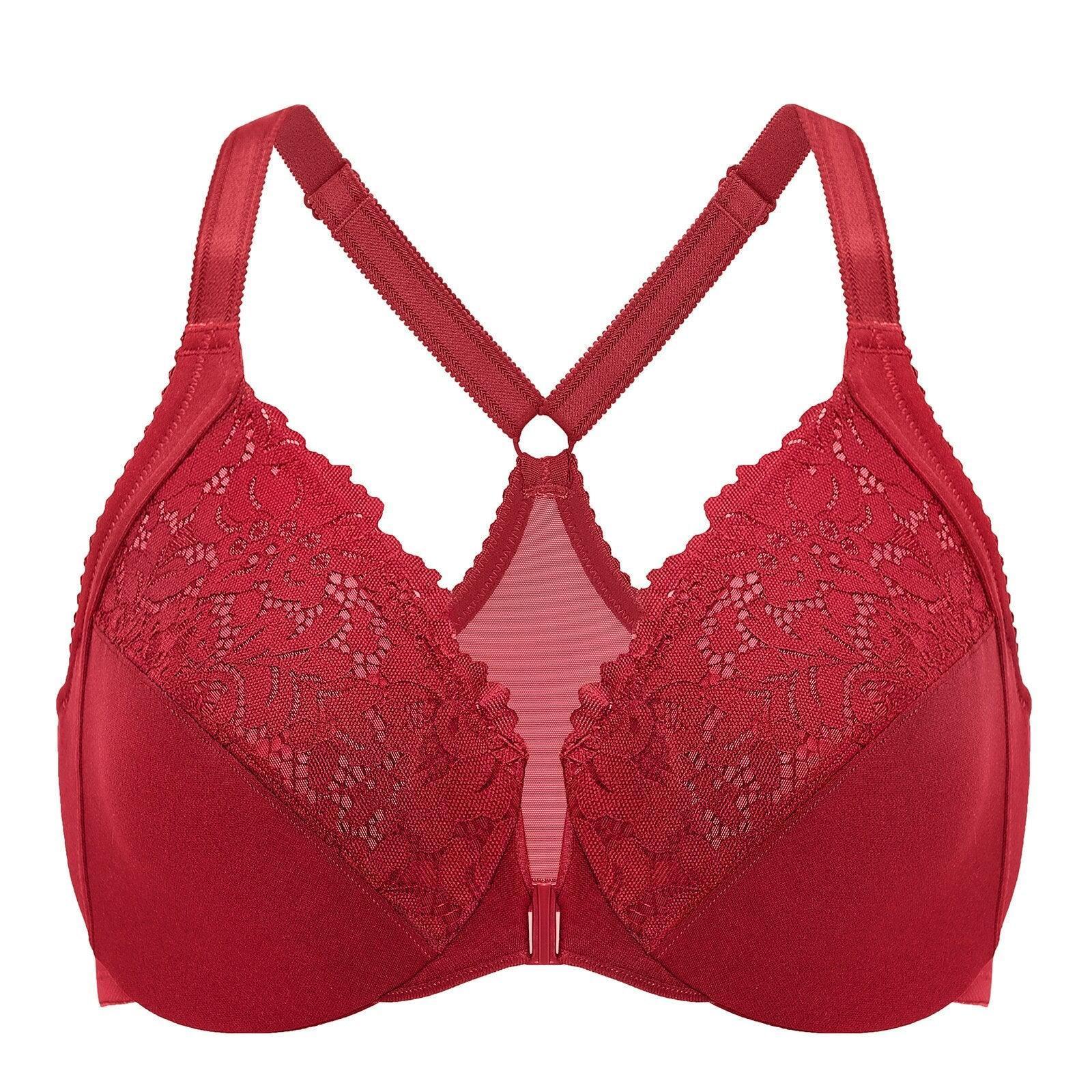 חזיית כותנה בסגירה קדמית נבונה ובתמיכה מאזנת לגב ללוק נשי עדין - לה איסלה