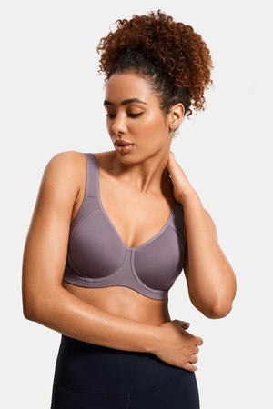 Back view close-up of convertible straps worn in racerback position for added support - MissFine