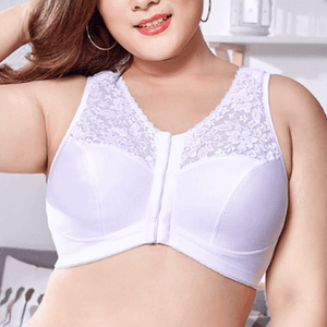 Side view showing wide adjustable straps and higher side wings for added support - MissFine