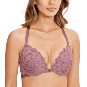 חזיית תחרה מרופדת עם סגירה עדינה מקדימה - לה איסלה