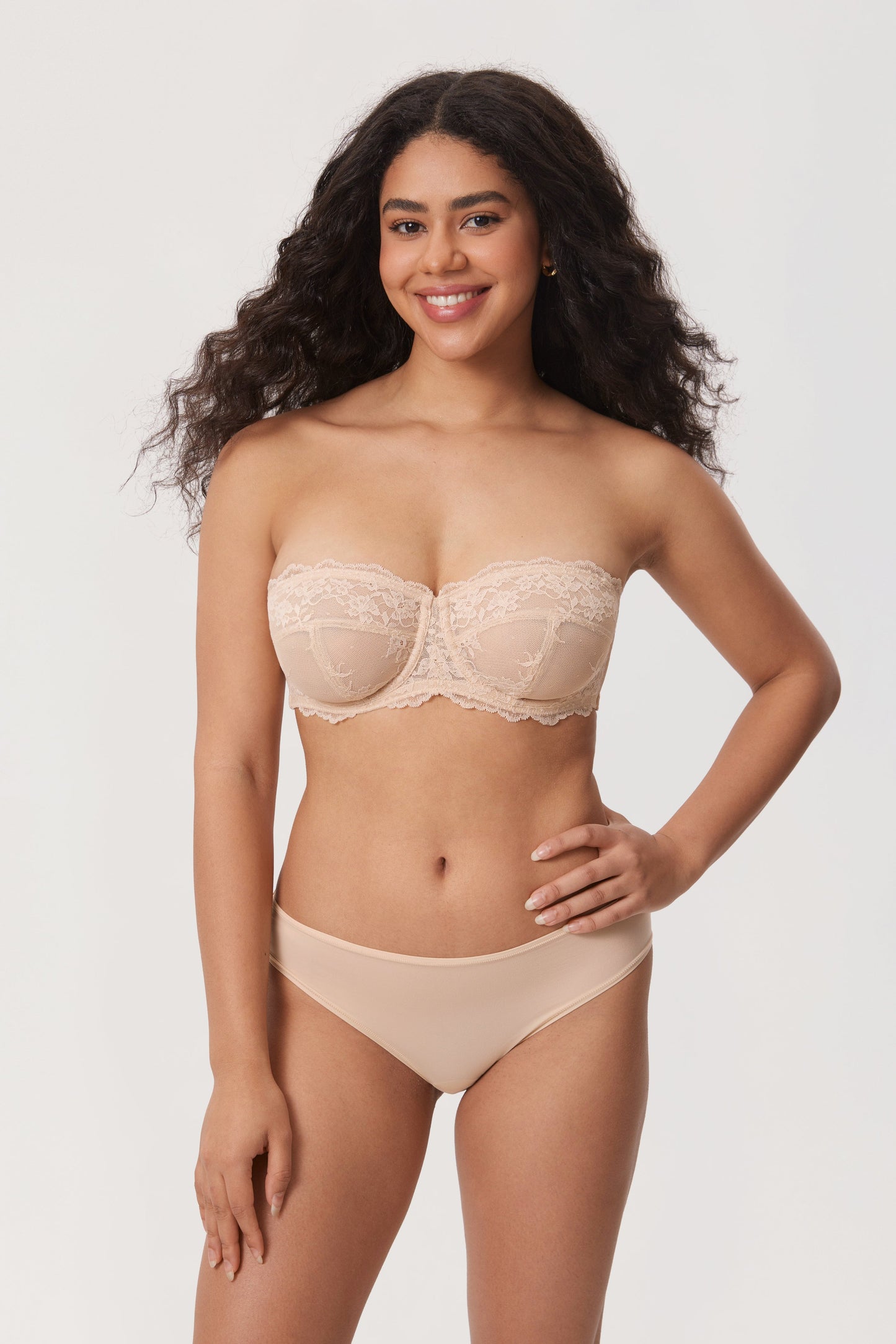 Summer Strapless Lace Underwired Bra