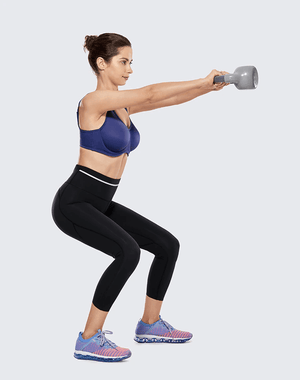 Back view highlighting supportive band and back hook closure on full cup sports bra - MissFine