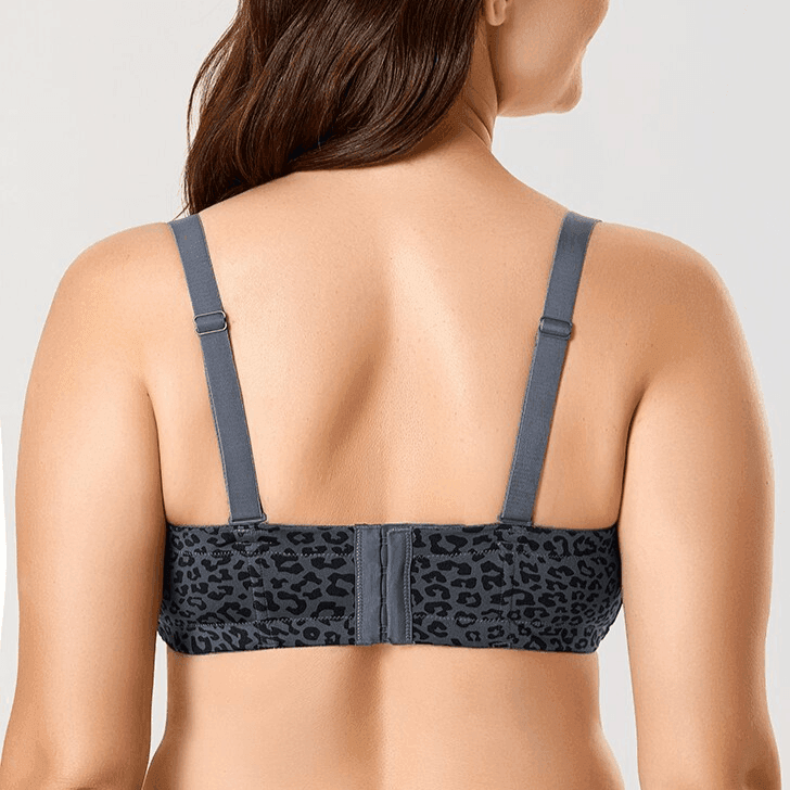 חזיית סטרפלס בהדפס מ-ש-ג-ע לאחיזה מלאה ועוטפת - לה איסלה