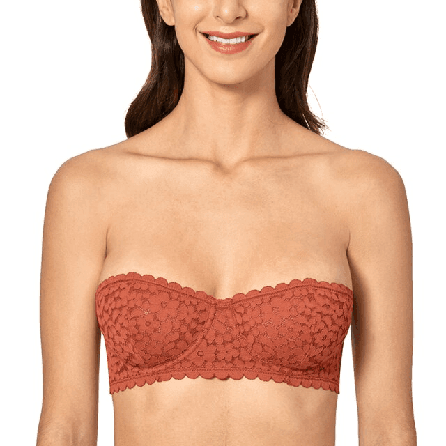 חזיית סטרפלס סקסית בשילוב תחרה עדינה ובתמיכת עצם נוחה - לה איסלה