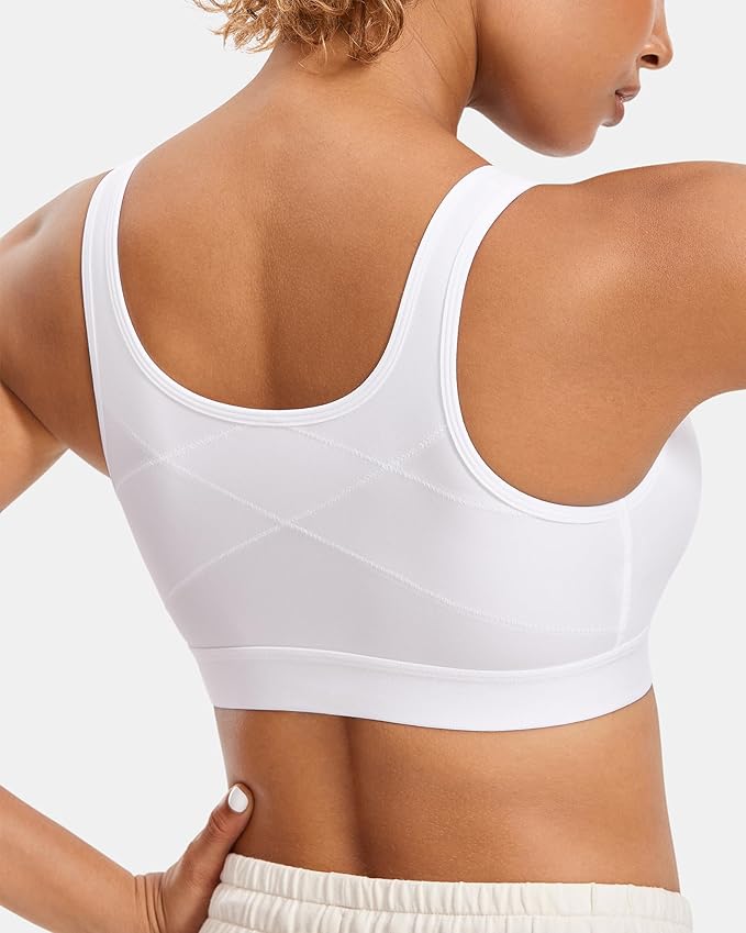 Front-Zip Sports Bra – Enveloping Bust Support & Orthopaedic Back Finish