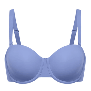 Close-up of center front clasp and mesh panel on plus size front closure bra - MissFine