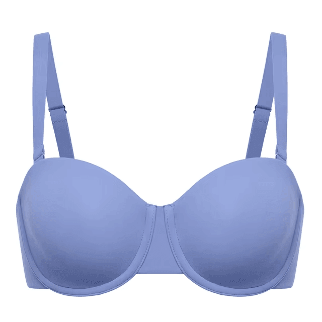 Close-up of center front clasp and mesh panel on plus size front closure bra - MissFine