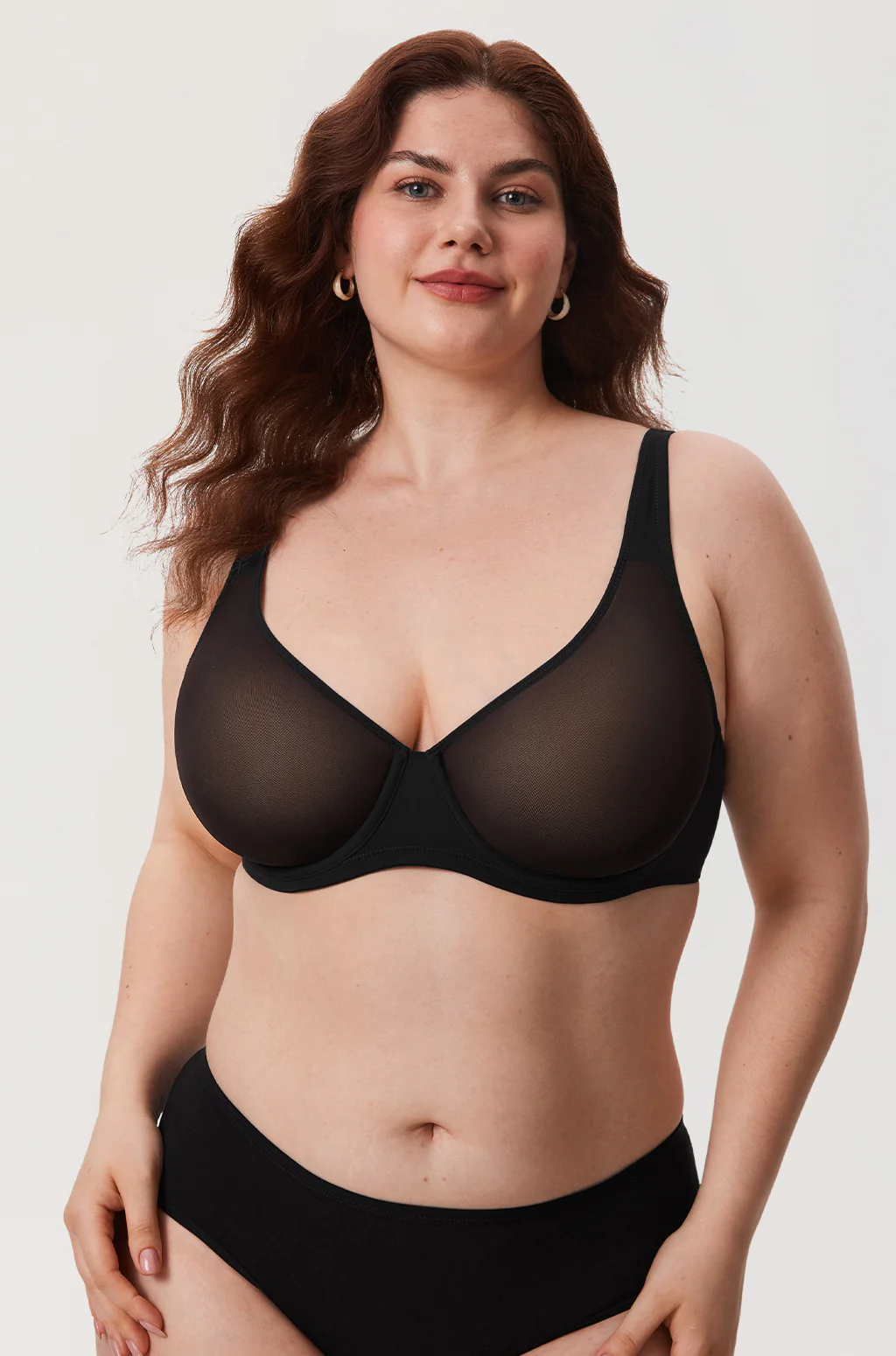 Back view of bra with adjustable straps and multi hook-and-eye closure - MissFine