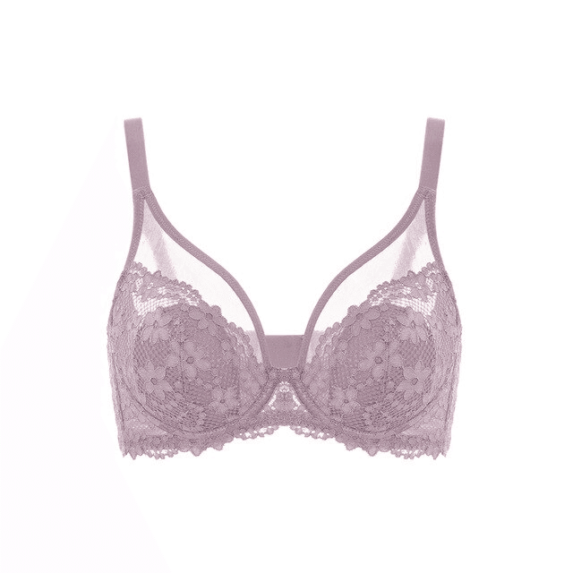 חזיית תחרה מרופדת קלות בכיסוי מלא לנשיות במיטבה - לה איסלה