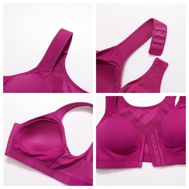 Front-Closure Patent Bra with Light X-SHAPE Padding